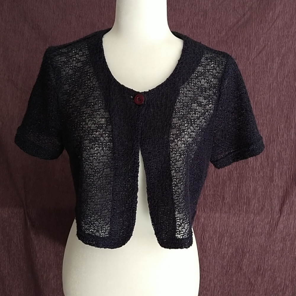 Navy Shear Shrug